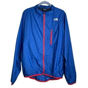 The North Face wind breaker jacket blue mens size medium